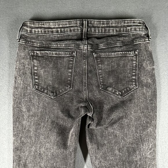 Old Navy Rockstar Super Skinny Jeans Womens 6‎ Black Gray Low Rise Stretch Denim - Picture 12 of 12
